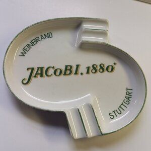 Vintage Thomas Germany Jacobi 1880 Ashtray 1960s MCM Porcelain Barware